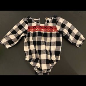 Hanna Andersson Checkered Onesie/Romper